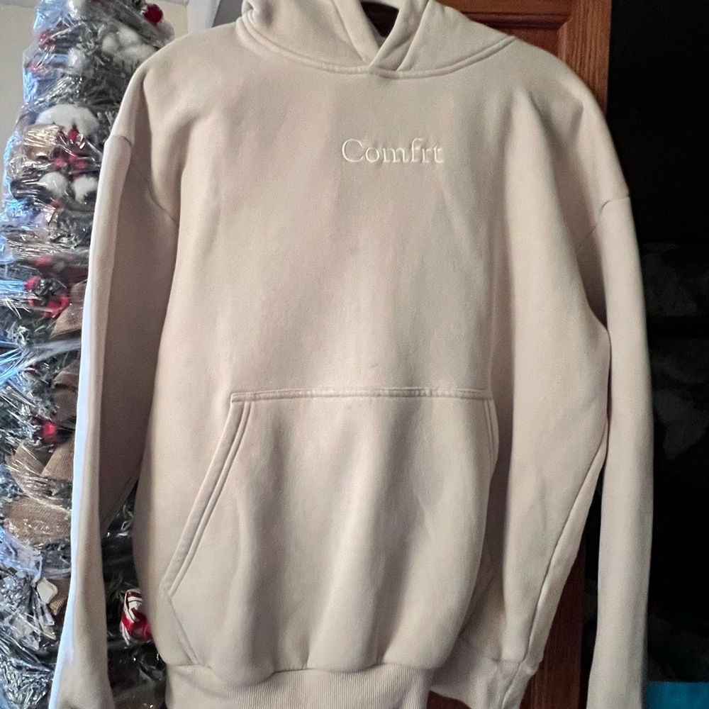 Comfrt Colors Women's Cream Hoodie and sweat pants set